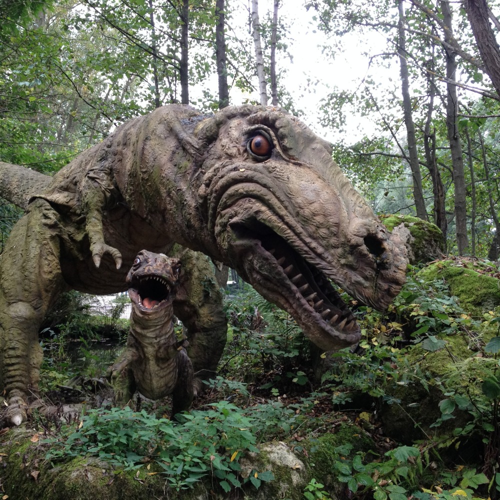 Tyrannosaurus Rex mit Kind