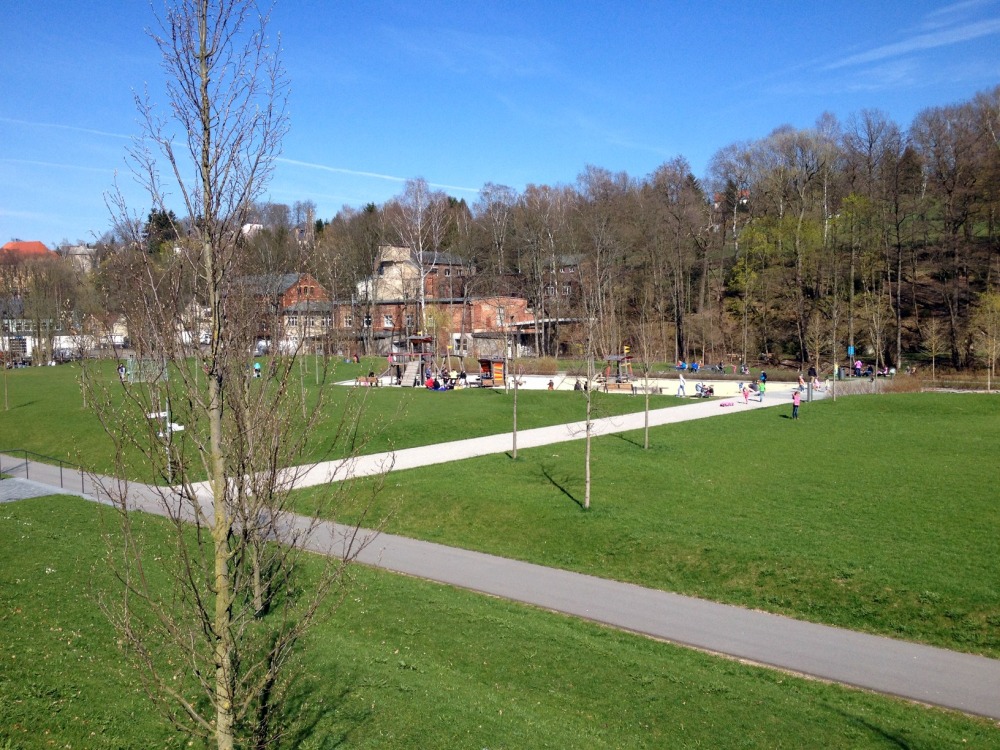 Hofaupark, Blick nach halb-links