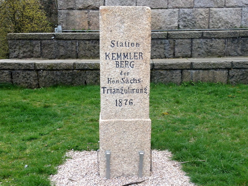Station KEMMLER BERG der Kön. Sächs. Triangulierung 1876