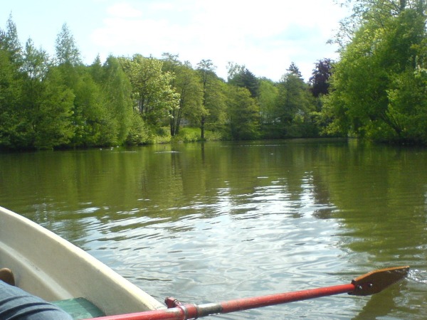 Blick nach vorne auf dem groen Wassergraben