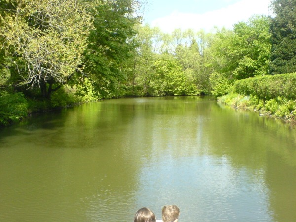 Gemtlich lsst es sich auf dem Teich entlang schippern