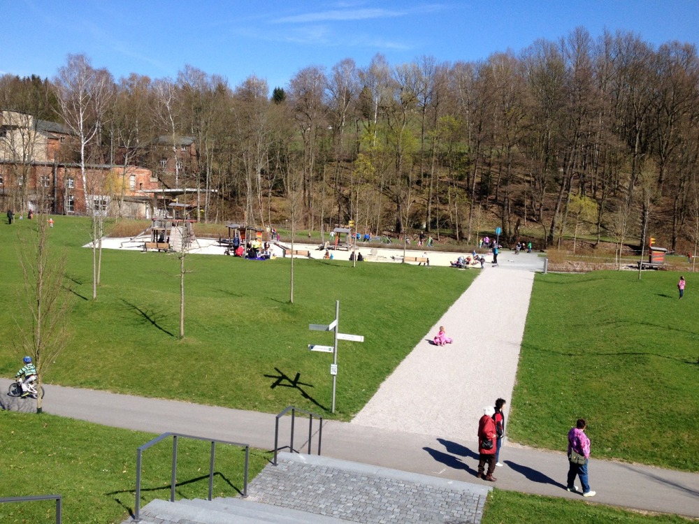 Hofaupark, Blick geradeaus