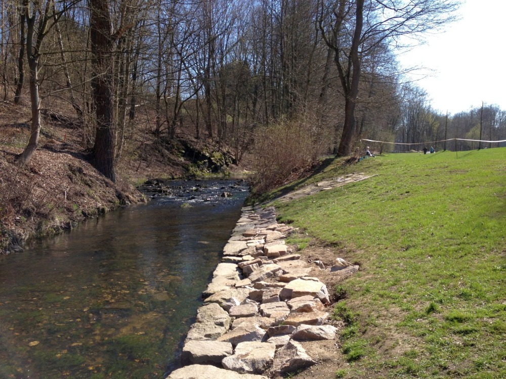 Gltzsch am Hofaupark, flussaufwrts