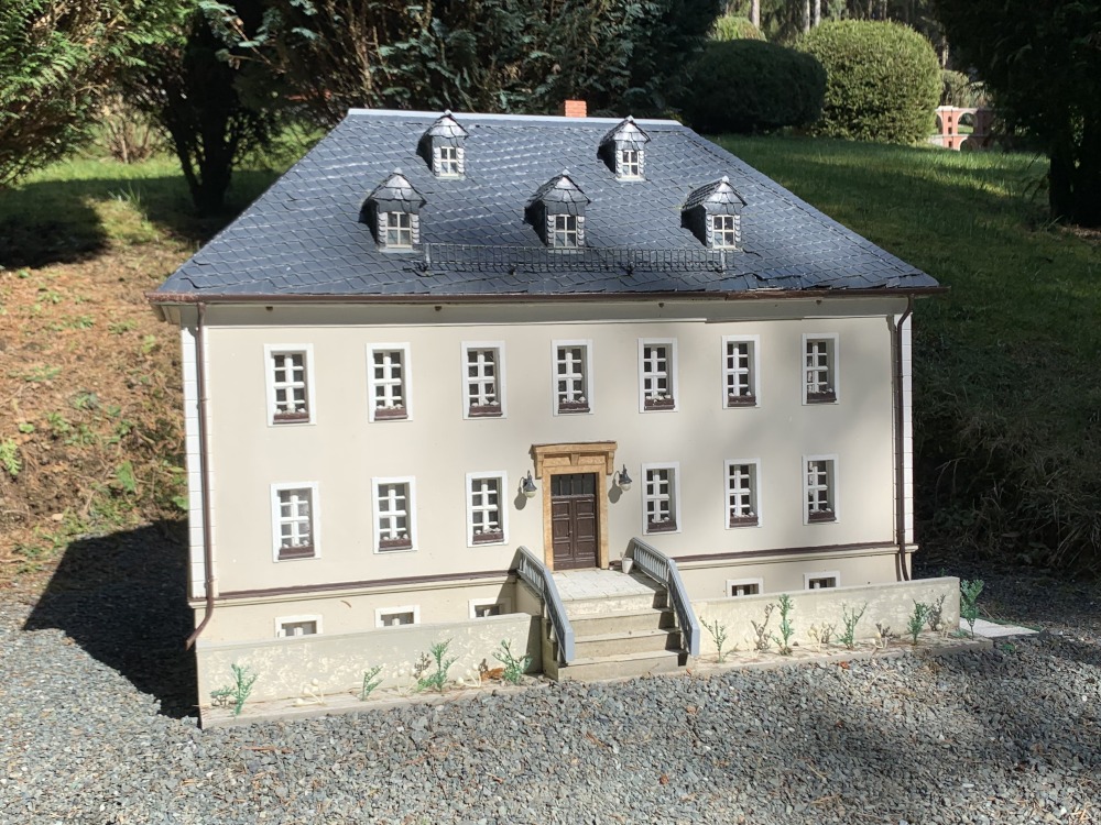 Modell vom Gebude vom Neuberin-Museum in Reichenbach