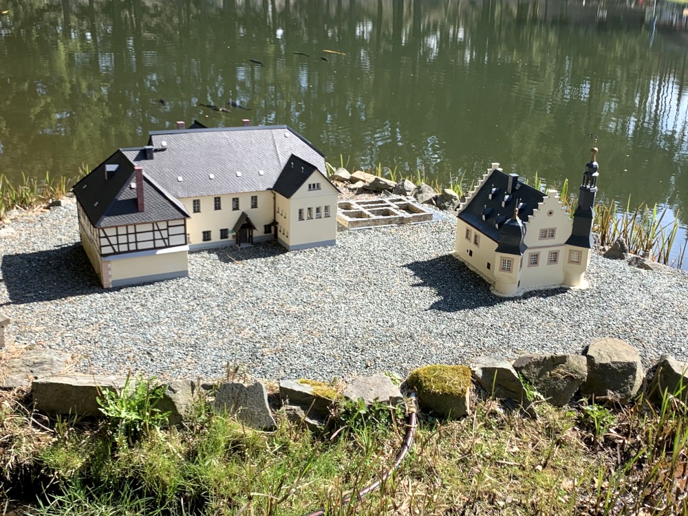 Modell der Schlossinsel Rodewisch
