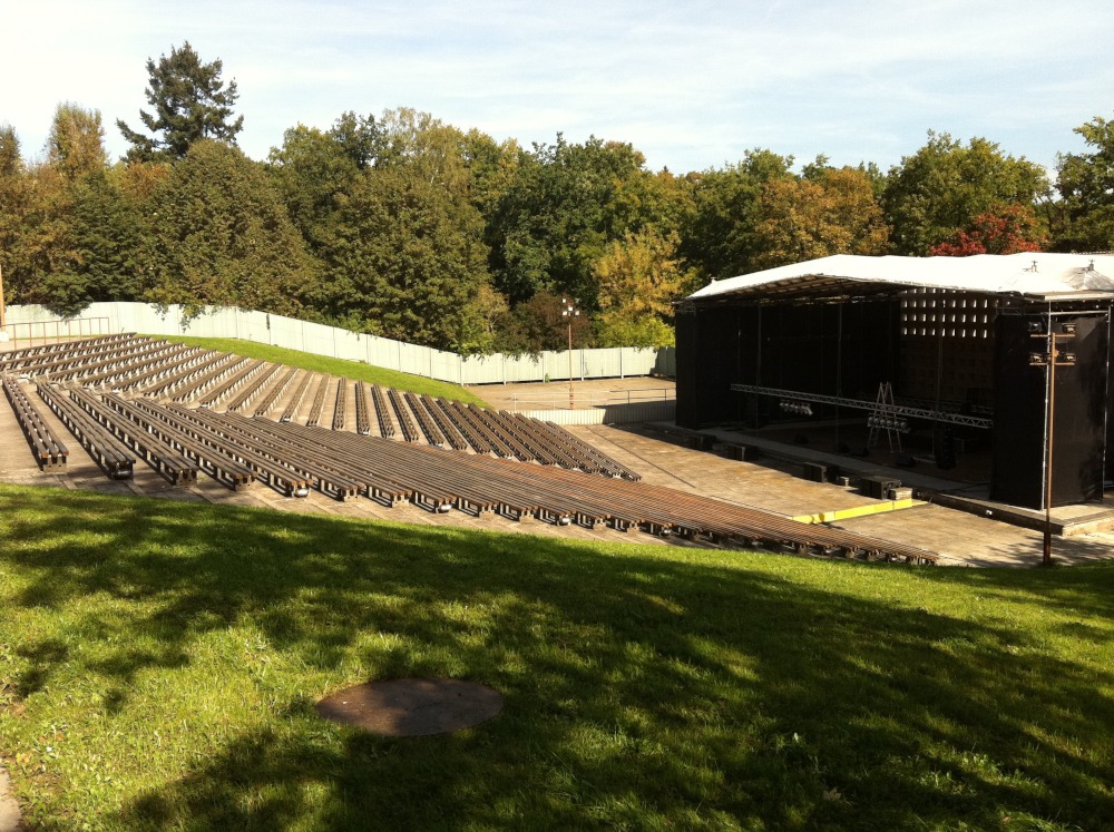 Sicht auf die Bne vom Parktheater