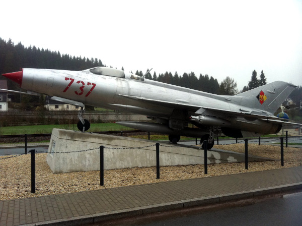 Jagdflugzeug MIG 21-F13, geflogen von Sigmund Jhn