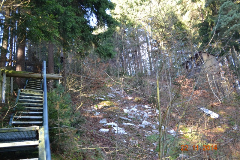 Schallerbachschanze Auerbach/Vogtl./Brunn: Aufstieg, Ampel und Beobachtungshtte